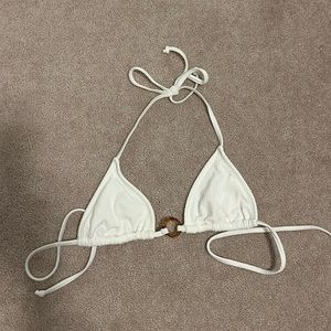 white bikini top